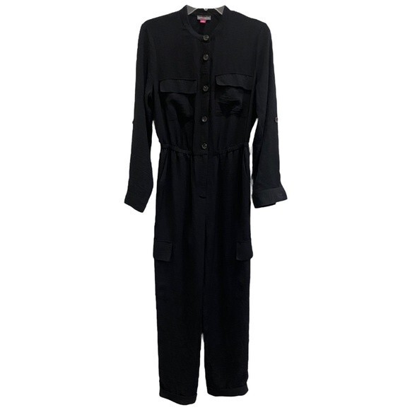 VINCE CAMUTO black jumpsuit romper sz 6 - Picture 12 of 12